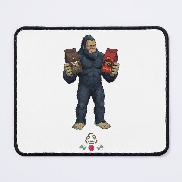 Item preview, Bigfoot's Coffee Choice - Mountain Roast vs. Volcano Blend designed and sold by Whimsy Trail Co.