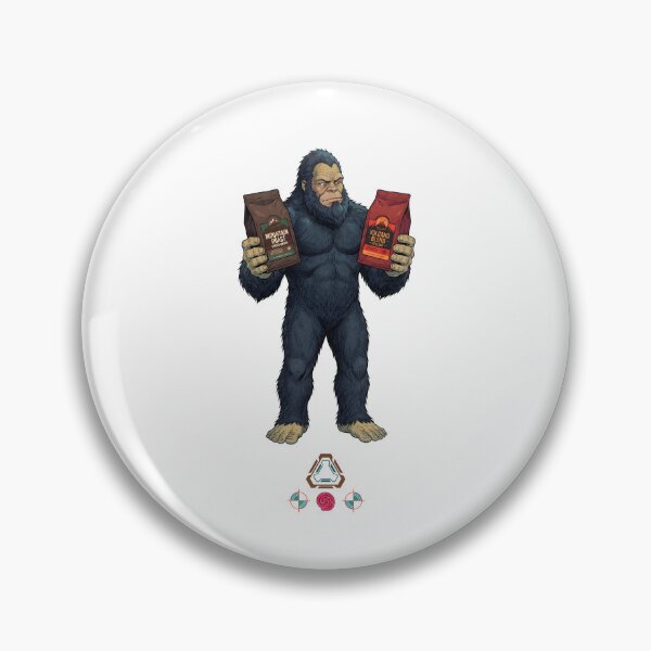 Item preview, Bigfoot's Coffee Choice - Mountain Roast vs. Volcano Blend designed and sold by Whimsy Trail Co.
