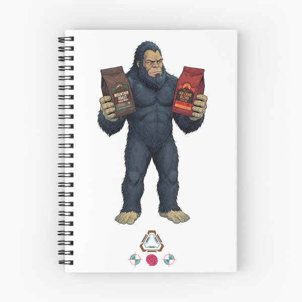 Item preview, Bigfoot's Coffee Choice - Mountain Roast vs. Volcano Blend designed and sold by Whimsy Trail Co.
