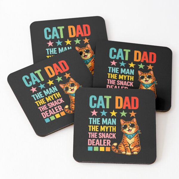 Item preview, Cat Dad The Man The Myth The Snack Dealer Funny designed and sold by SoyLamderma.