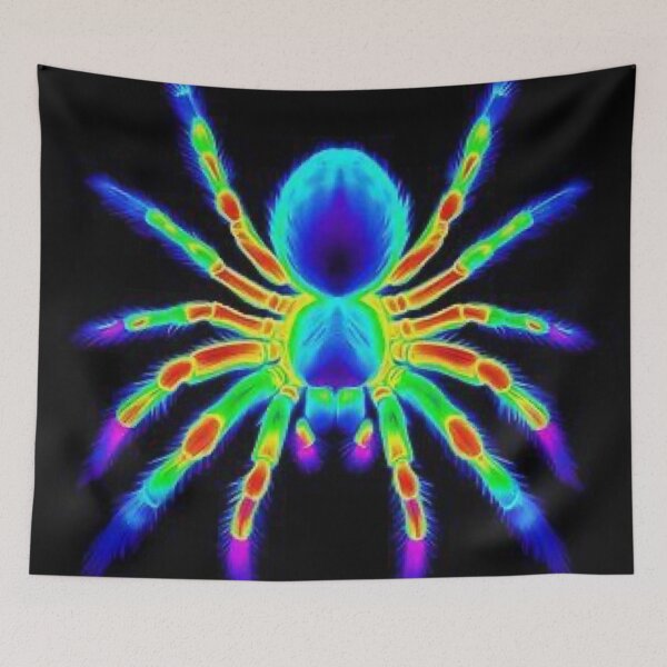 Item preview, Neon Thermal Glowing Tarantula Spider Acid Trippy Art designed and sold by LYAN-STORE.