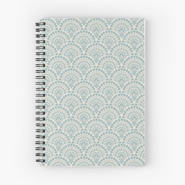 Item preview, Teal Block Print Floral Damask Pattern designed and sold by Zaya_art.