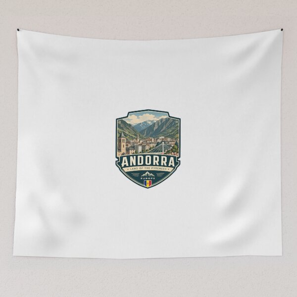 Item preview, Andorra Land Of The Pyrenees Europe Travel Vacation Souvenir designed and sold by Simsimah26Parks.
