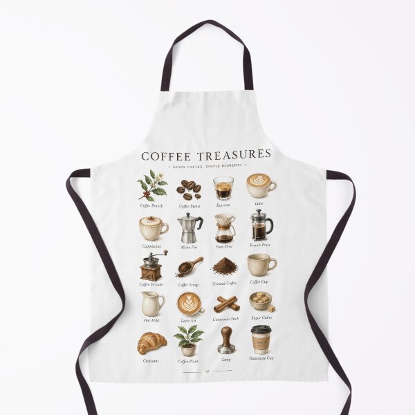 Item preview, Coffee Treasures – Vintage Coffee Lover Illustration designed and sold by Kate1art.