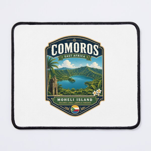 Item preview, Comoros East Africa Moheli Island Volcanic Lakes + Tropical Paradise Traveler Souvenir Vacation Destination designed and sold by Simsimah26Parks.