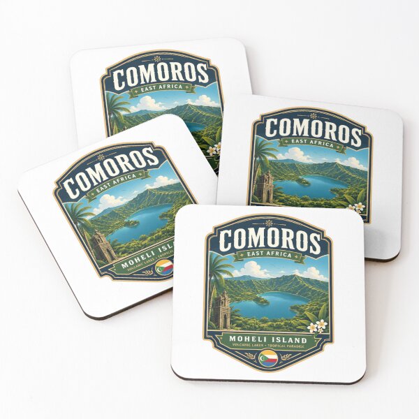 Item preview, Comoros East Africa Moheli Island Volcanic Lakes + Tropical Paradise Traveler Souvenir Vacation Destination designed and sold by Simsimah26Parks.