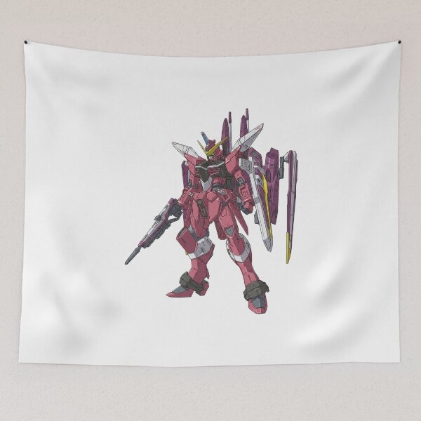 Item preview, ZGMF-X09A Justice Gundam - Mobile Suit Gundam - Retro Mecha Art designed and sold by 3DJIN.