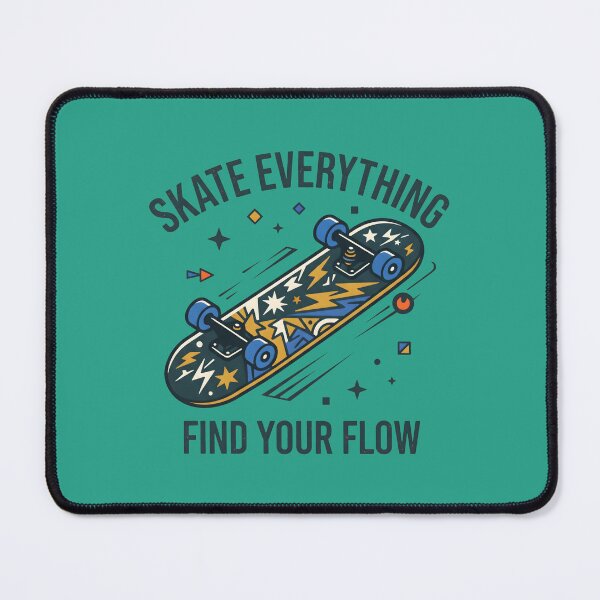 Item preview, Skate Everything Find Your Flow Skateboard Art. designed and sold by MyHappyArtShop.