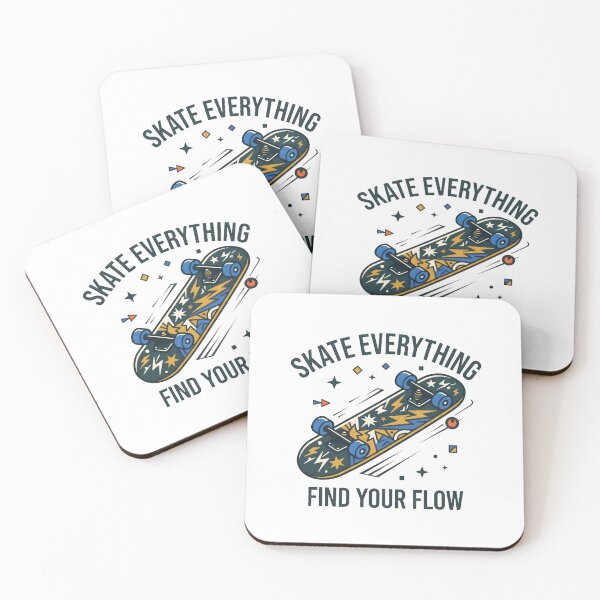 Item preview, Skate Everything Find Your Flow Skateboard Art. designed and sold by MyHappyArtShop.
