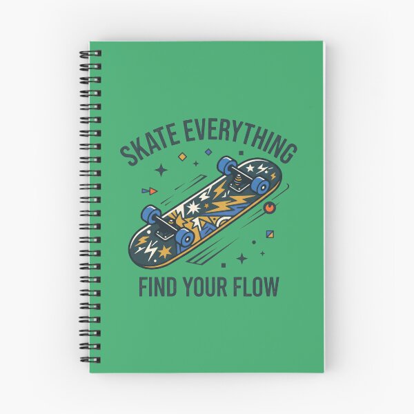 Item preview, Skate Everything Find Your Flow Skateboard Art. designed and sold by MyHappyArtShop.