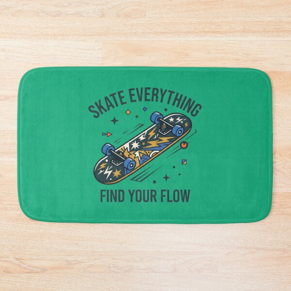 Item preview, Skate Everything Find Your Flow Skateboard Art. designed and sold by MyHappyArtShop.