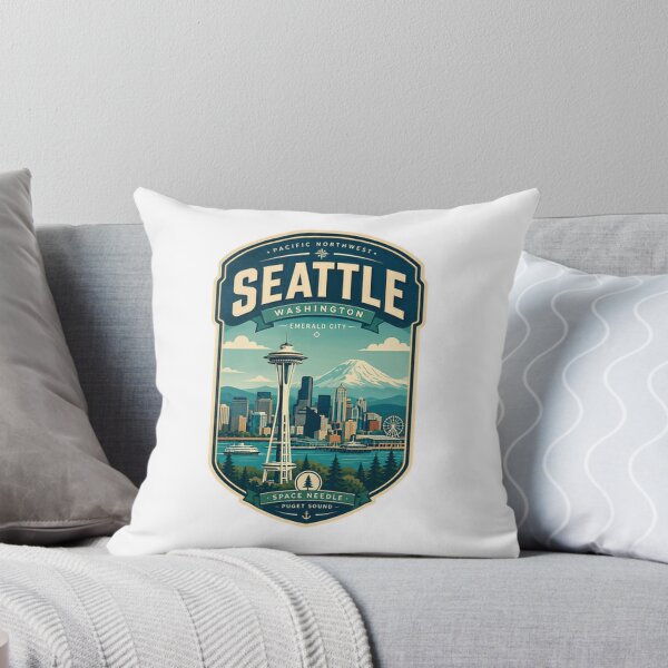 Item preview, Pacific Northwest Seattle Washington Emerald City Space Needle Puget Sound City Travel designed and sold by Simsimah26Parks.