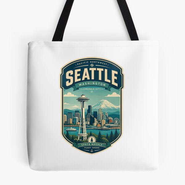Item preview, Pacific Northwest Seattle Washington Emerald City Space Needle Puget Sound City Travel designed and sold by Simsimah26Parks.