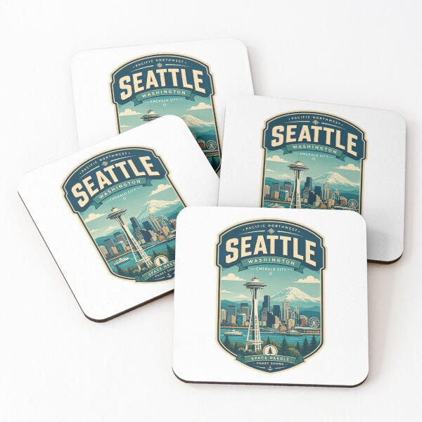 Item preview, Pacific Northwest Seattle Washington Emerald City Space Needle Puget Sound City Travel designed and sold by Simsimah26Parks.