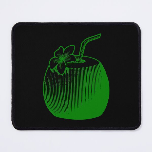Item preview, Green Vintage Tropical Coconut Drink Design designed and sold by pattern-archive.