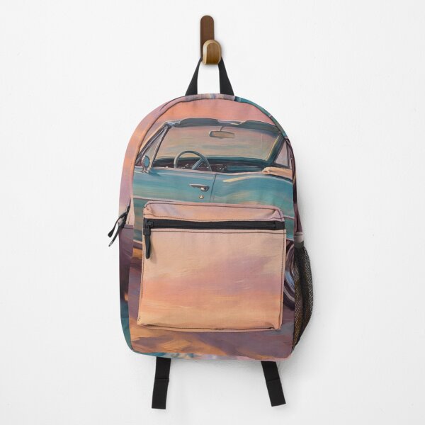 Item preview, Retro Car Beach Sunset Vintage Painting designed and sold by ArtAmbience.