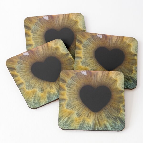 Item preview, Heart Pupil Eye Iris Macro Hazel Gold Love Abstract Art designed and sold by LYAN-STORE.