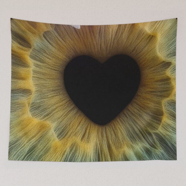 Item preview, Heart Pupil Eye Iris Macro Hazel Gold Love Abstract Art designed and sold by LYAN-STORE.
