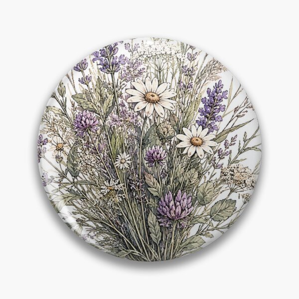 Item preview, Elegant Lavender Botanical Bouquet Sticker designed and sold by InkPixell.