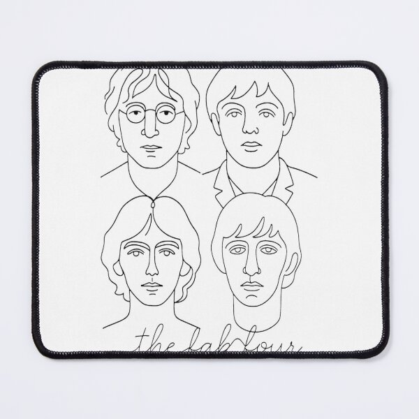 Item preview, The Fab Four Minimal Line Drawing | ⭐⭐⭐⭐⭐ Best Seller designed and sold by AnggaPramudya.