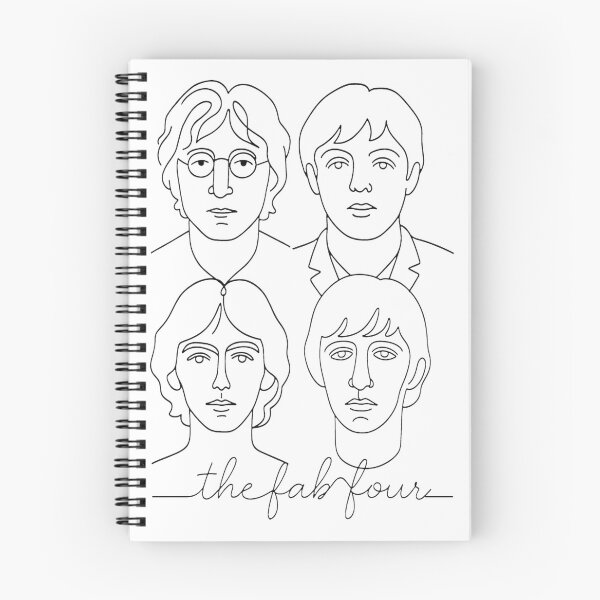 Item preview, The Fab Four Minimal Line Drawing | ⭐⭐⭐⭐⭐ Best Seller designed and sold by AnggaPramudya.