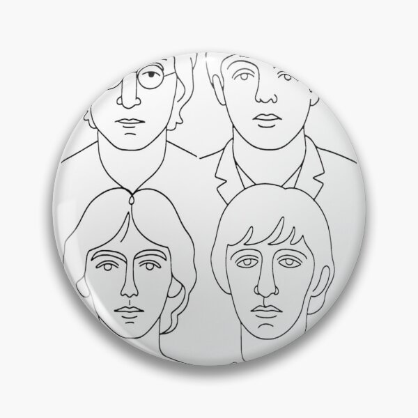 Item preview, The Fab Four Minimal Line Drawing | ⭐⭐⭐⭐⭐ Best Seller designed and sold by AnggaPramudya.