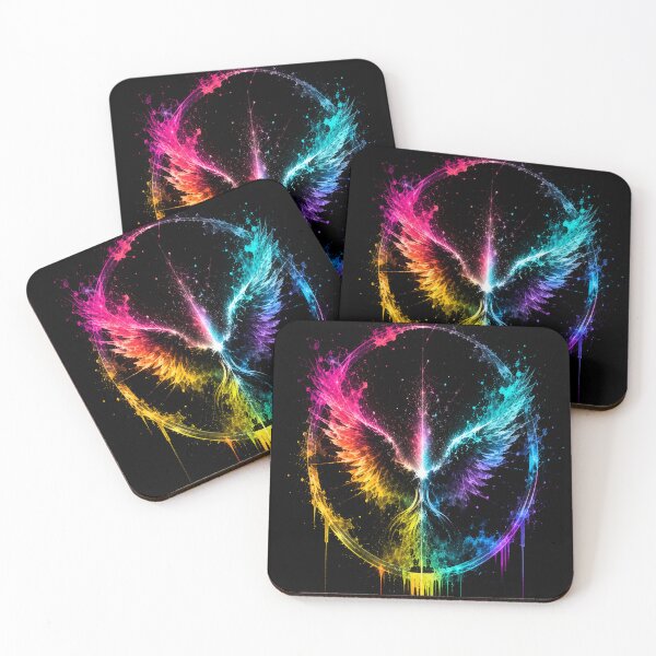 Item preview, Neon Rise - Wings of Energy designed and sold by Personiq Kaleido.