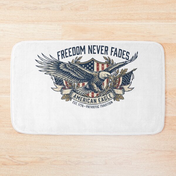 Item preview, Freedom Never Fades – Powerful American Eagle Patriotic Design designed and sold by PrintWavePro.