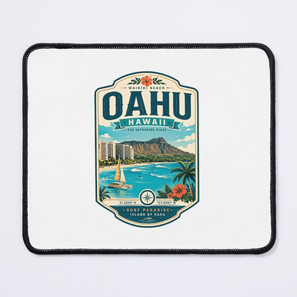 Item preview, Oahu Hawaii Waikiki Beach Surf Paradise Island Travel Vacation designed and sold by Simsimah26Parks.