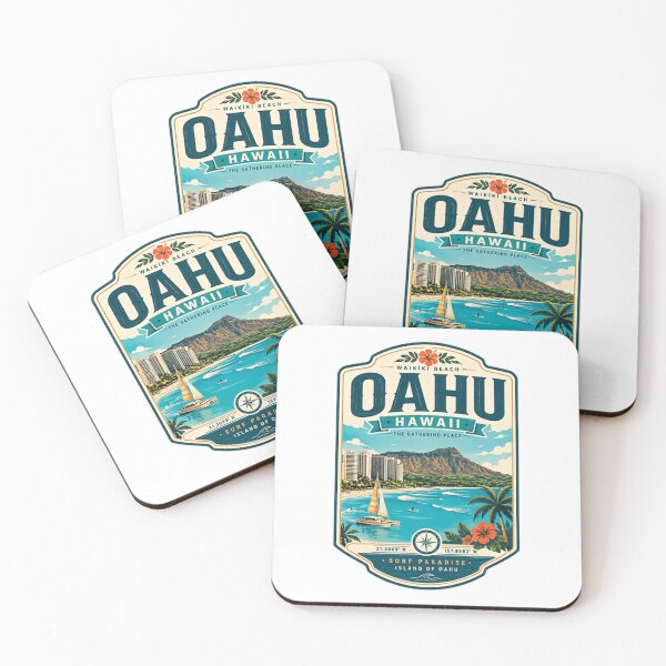 Item preview, Oahu Hawaii Waikiki Beach Surf Paradise Island Travel Vacation designed and sold by Simsimah26Parks.