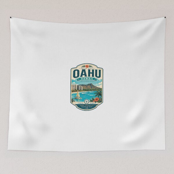 Item preview, Oahu Hawaii Waikiki Beach Surf Paradise Island Travel Vacation designed and sold by Simsimah26Parks.
