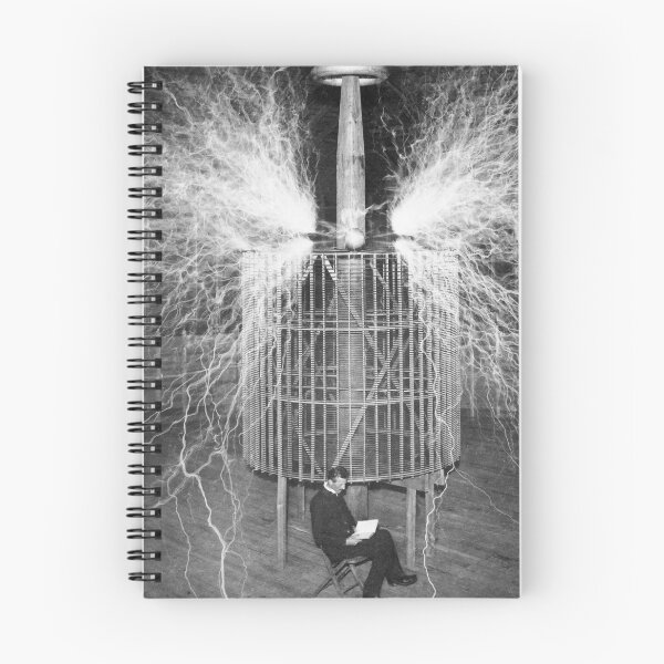 Item preview, Nikola Tesla and Artificial Lightning 1899 Vintage Science Photo designed and sold by Astrid Arkhangelsky.
