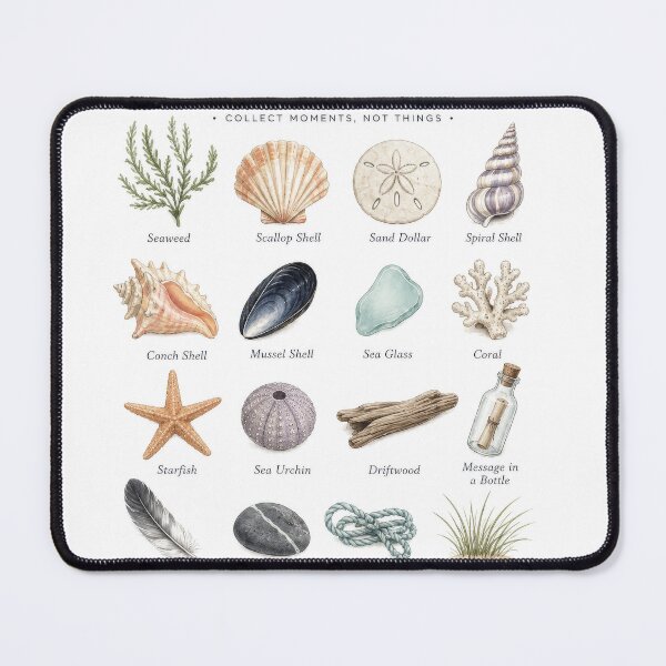 Item preview, Ocean Treasures – Coastal Beach Finds & Sea Life designed and sold by Kate1art.