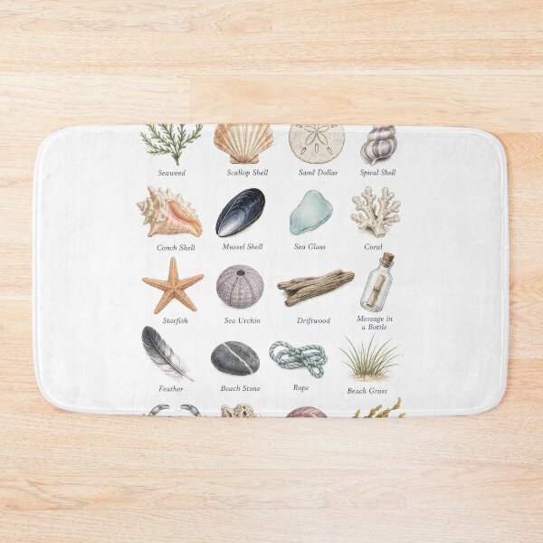 Item preview, Ocean Treasures – Coastal Beach Finds & Sea Life designed and sold by Kate1art.