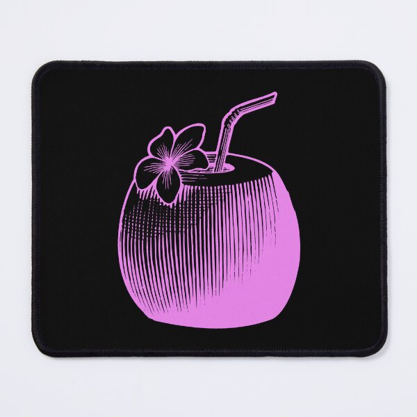 Item preview, Violet Vintage Tropical Coconut Drink Design designed and sold by pattern-archive.