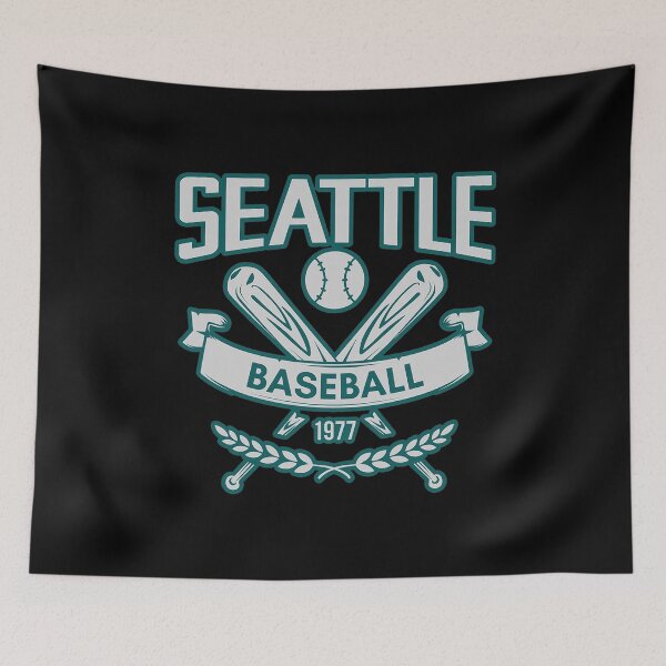 Item preview, Seattle Seattle Seattle Baseball Heart Typography Graphic designed and sold by DonnaHarm51336.