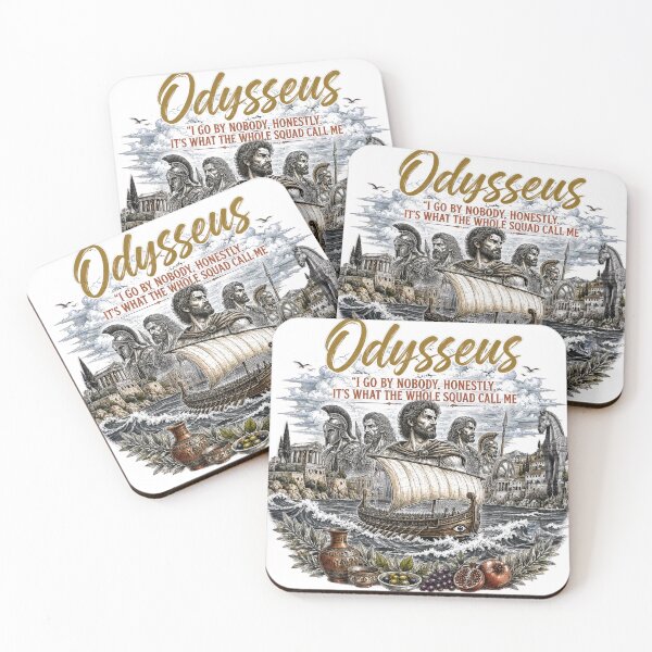 Item preview, Odysseus Nobody Funny Greek Mythology Art designed and sold by CHC.
