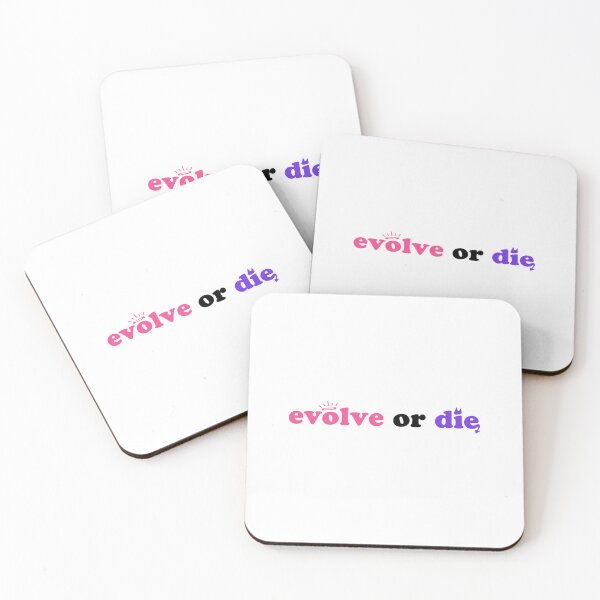 Item preview, EVOLVE or DIE – Y2K Motivational Typography designed and sold by AliceXtasy.