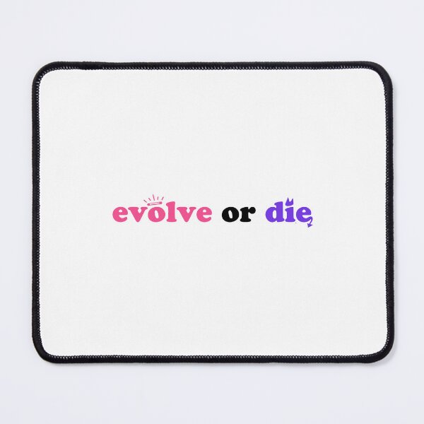Item preview, EVOLVE or DIE – Y2K Motivational Typography designed and sold by AliceXtasy.