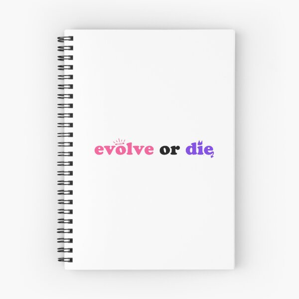 Item preview, EVOLVE or DIE – Y2K Motivational Typography designed and sold by AliceXtasy.