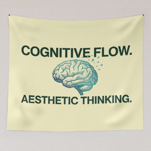 Item preview, Cognitive Flow Minimalist Brain Art Print designed and sold by EIPTOW.