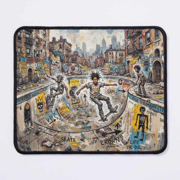 Item preview, Skateboarding In Gritty Graffiti Abandoned City Pool designed and sold by Home Decor Art.