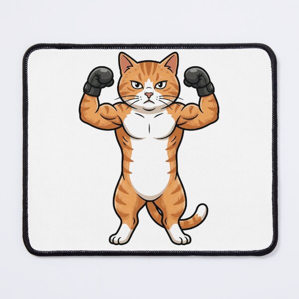 Item preview, Buff Boxer Cat Muscolar Orange Tabby Gym designed and sold by Zeroserio.