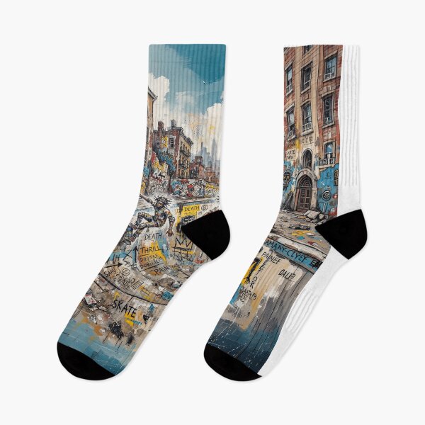 Item preview, Skateboarding In Gritty Graffiti Abandoned City Pool designed and sold by Home Decor Art.
