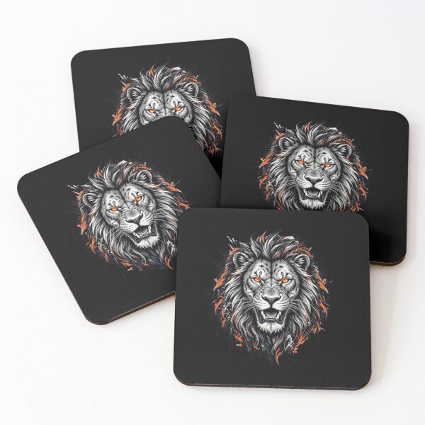 Item preview, Roaring Lion Head, Leo Zodiac Splatter Art designed and sold by gkhanco.
