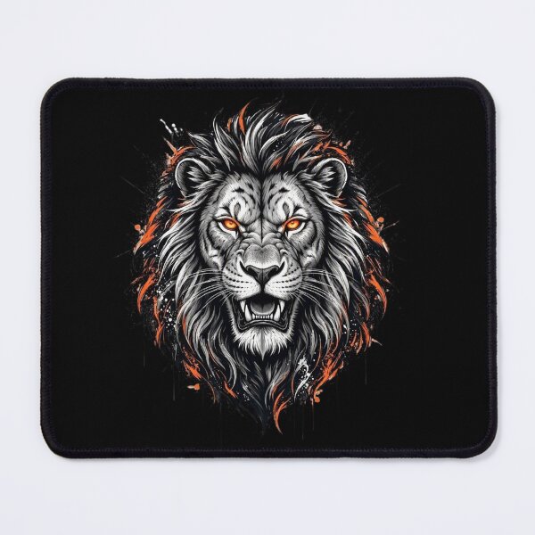 Item preview, Roaring Lion Head, Leo Zodiac Splatter Art designed and sold by gkhanco.