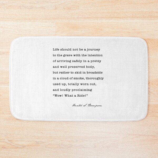 Item preview, Hunter S. Thompson quote, Life should not be a journey  designed and sold by corbrand.