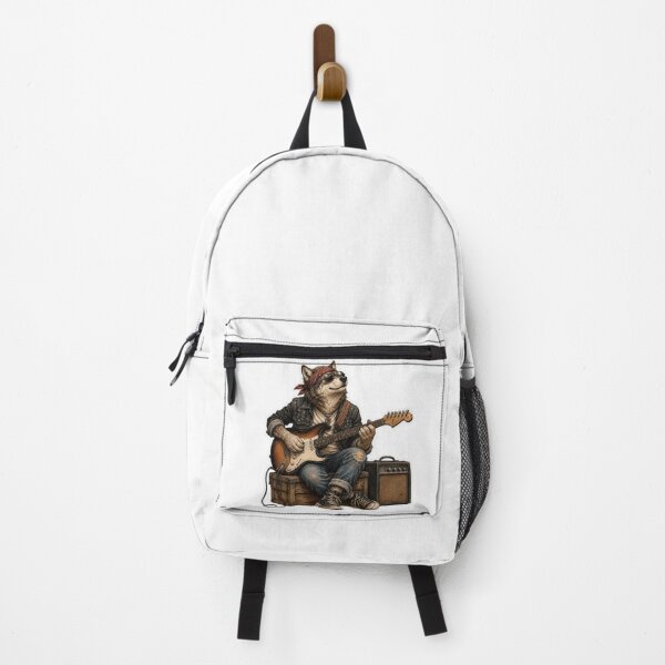 Item preview, Cool Rock Wolf Playing Electric Guitar designed and sold by Snurly.