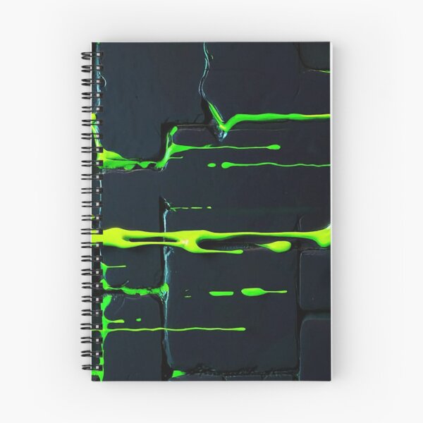 Item preview, Neon Green Toxic Slime Dripping On Dark Brick Wall Texture designed and sold by LYAN-STORE.