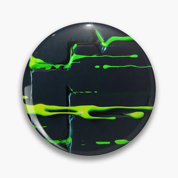 Item preview, Neon Green Toxic Slime Dripping On Dark Brick Wall Texture designed and sold by LYAN-STORE.
